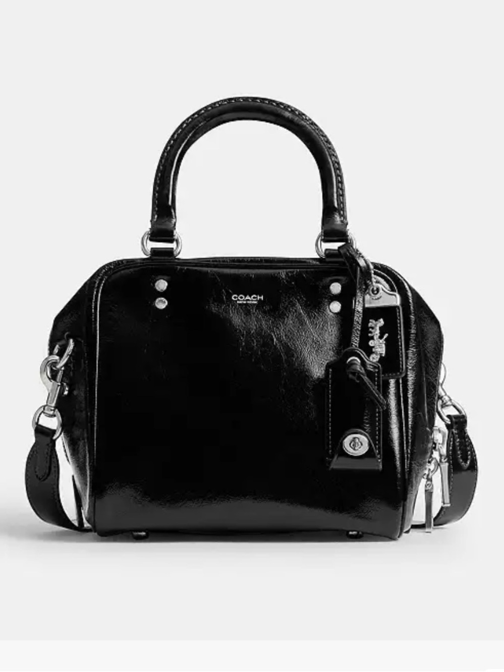 Coach Cube Rogue Satchel in Black